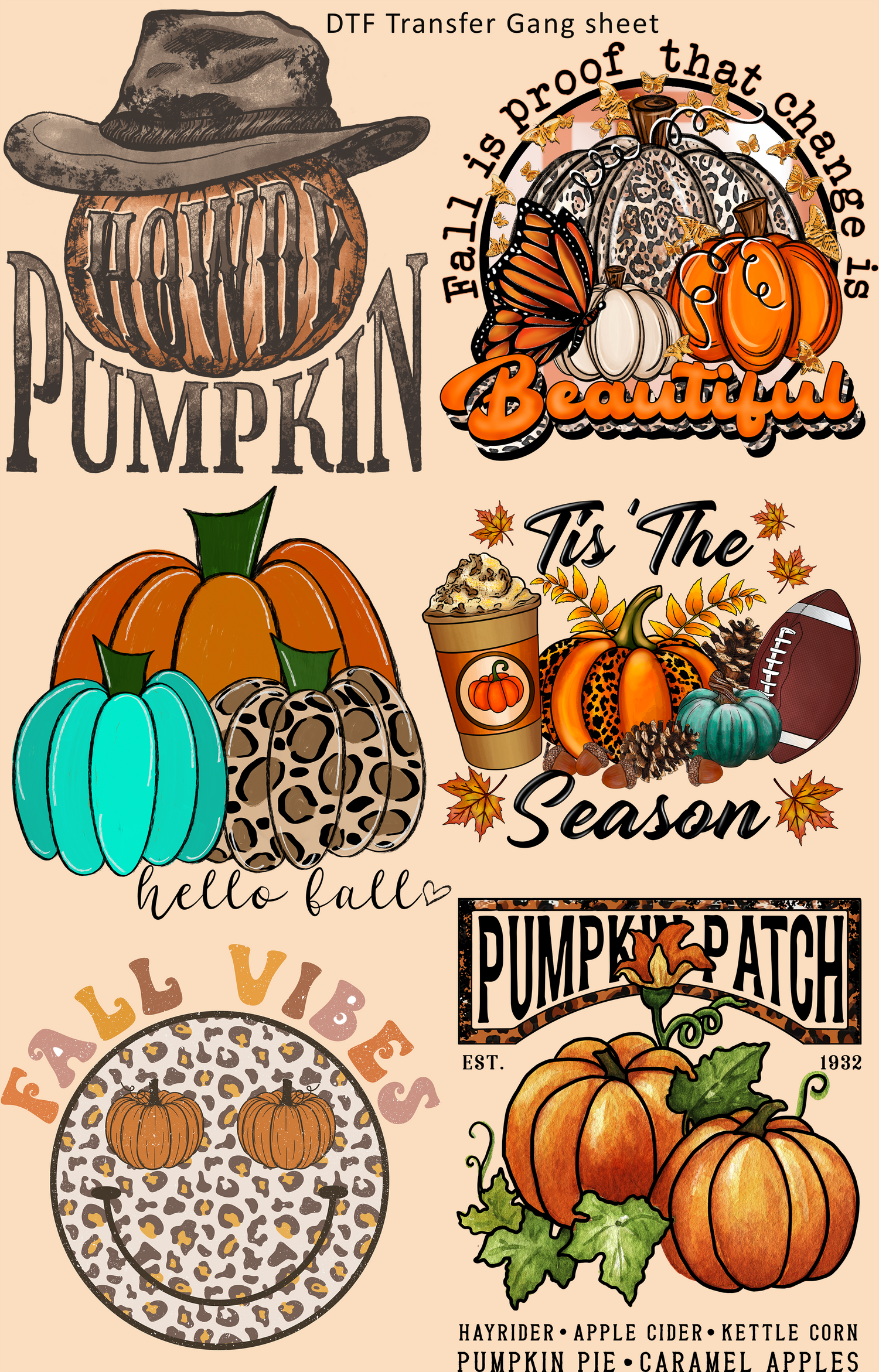 Fall Designs DTF