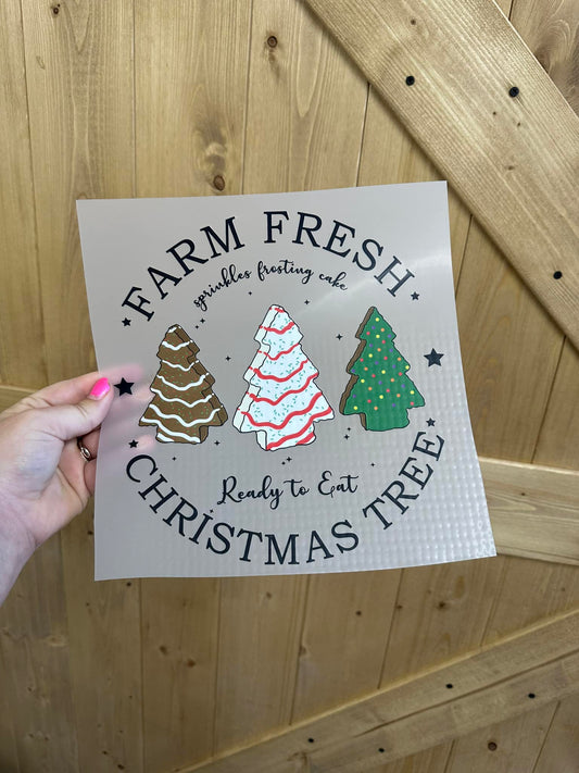 Farm Fresh Christmas Tree cakes