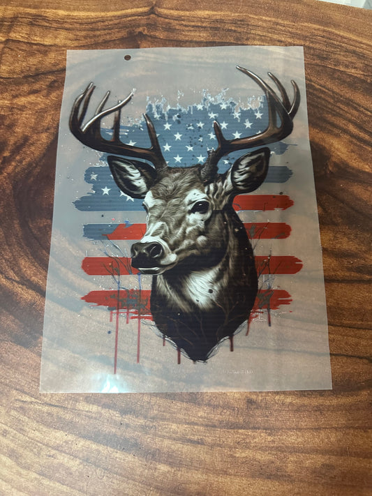 Deer flag DTF