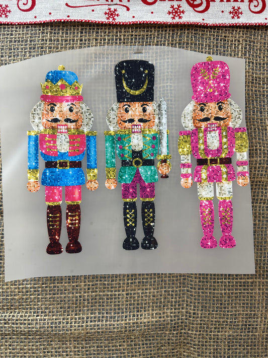 Glitter Look alike Nutcracker Transfer