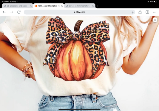 Leopard bow pumpkin