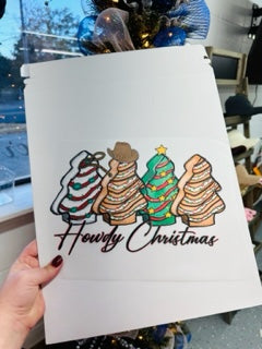 Pink leopard Merry Christmas Trees Transfers
