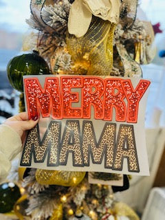 Merry mama Glitter Transfer