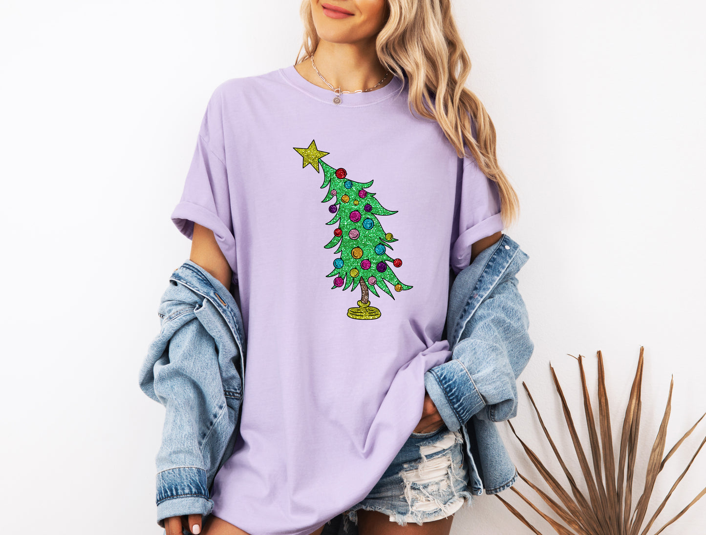 Glitter Christmas Tree Comfort color