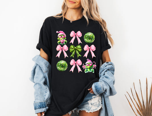 Comfort Color Tee Baby Grinch Disco