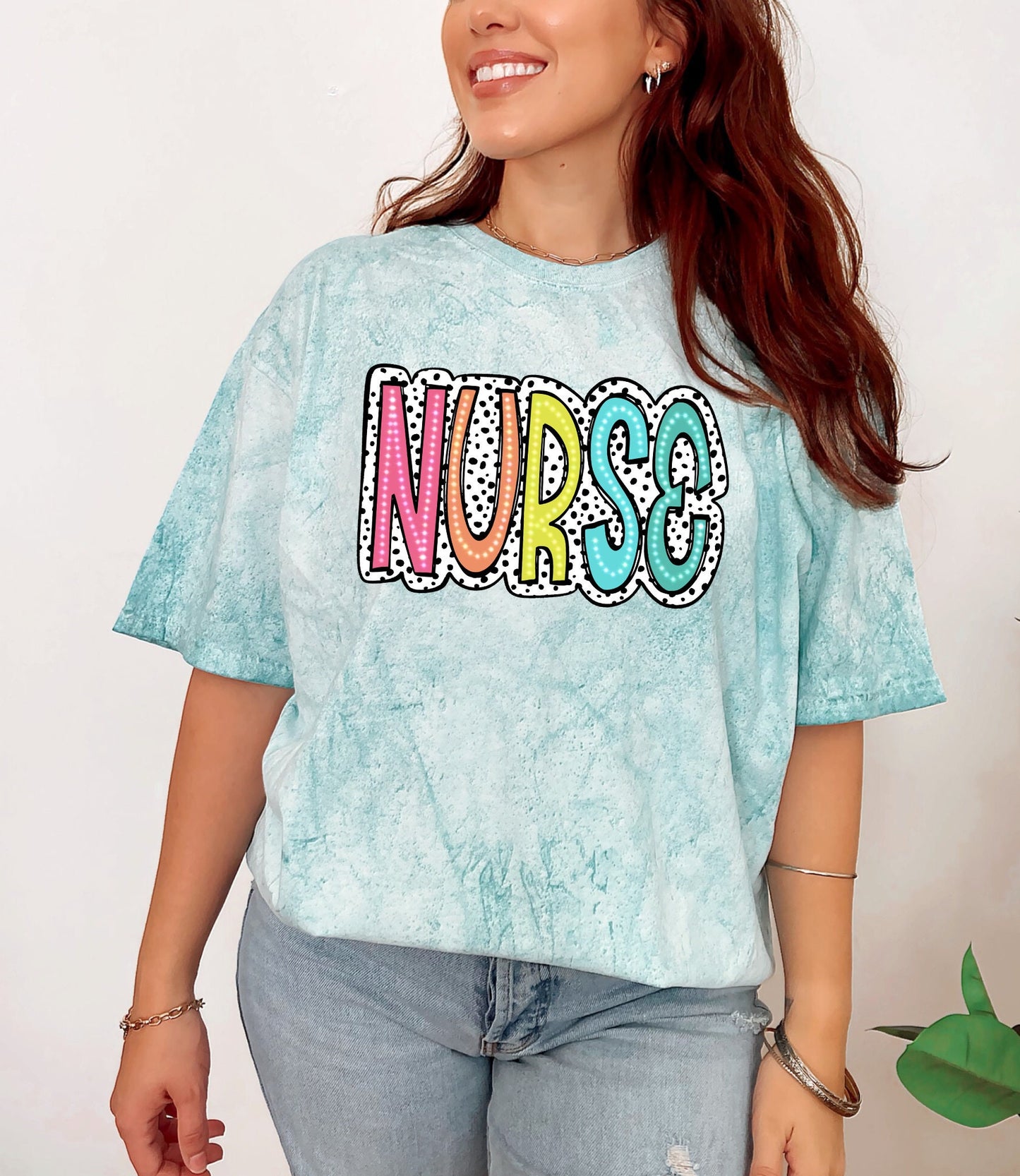 Nurse Colorful Comfort Color Tee Summer T-shirts