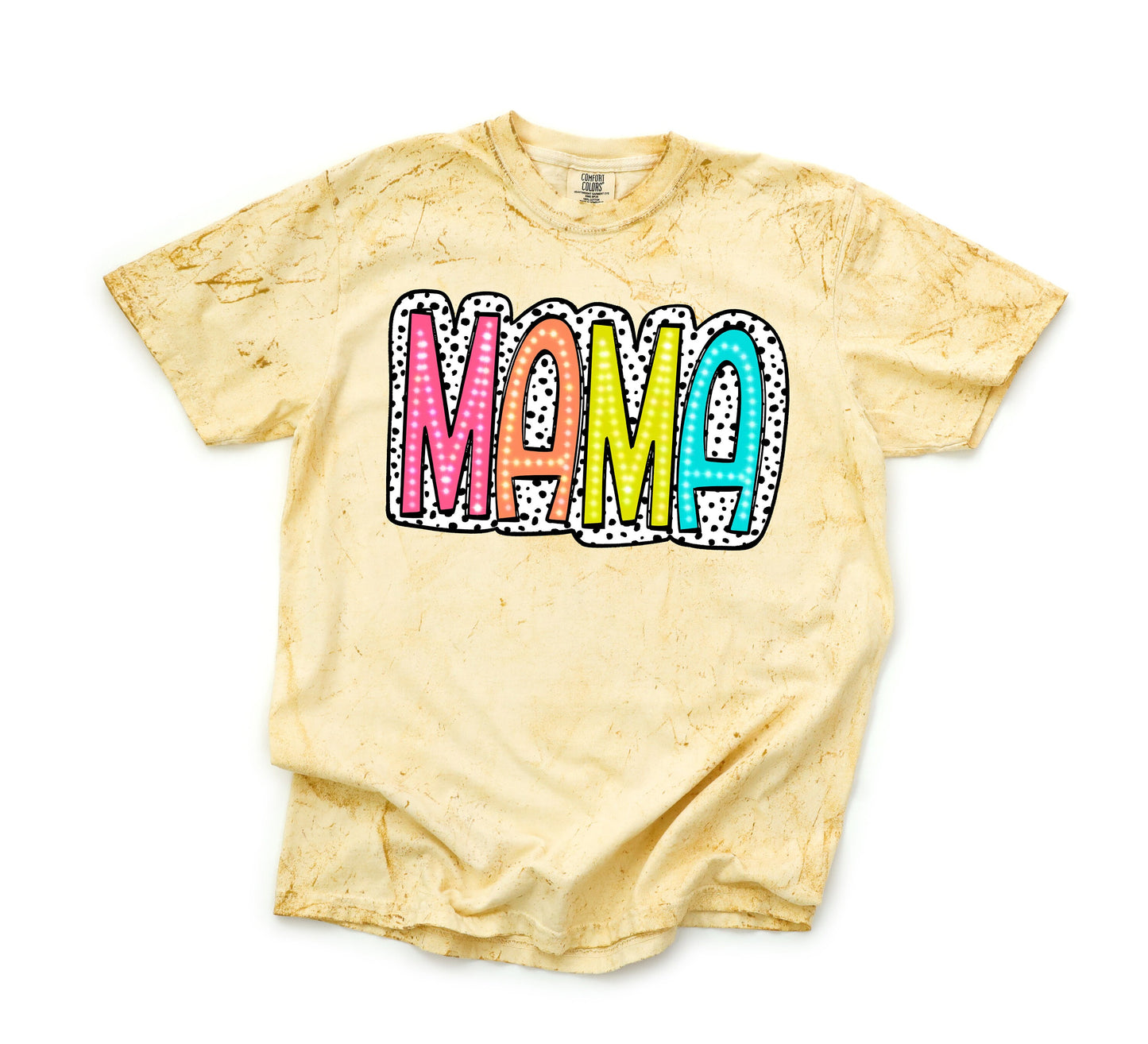 Mama Colorful Comfort Color Tee Summer T-shirts