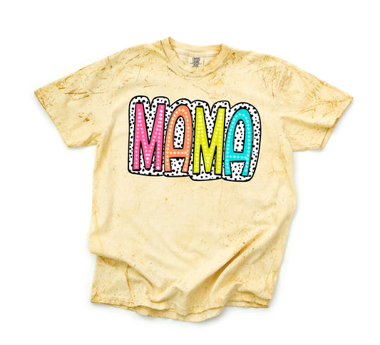 Mama Colorful Comfort Color Tee Summer T-shirts