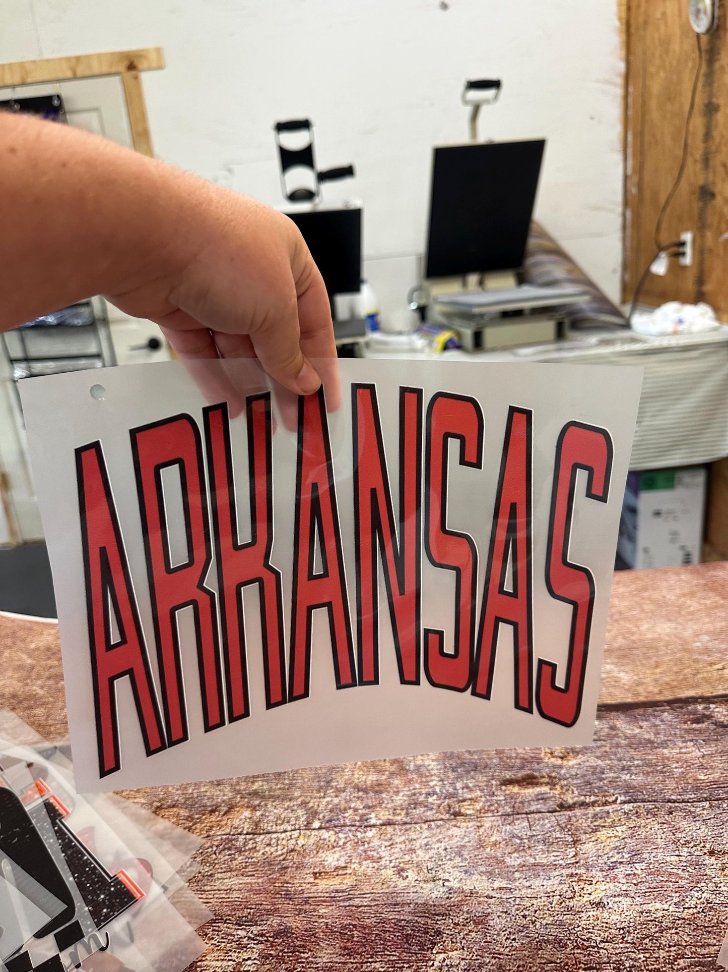 Arkansas , ready to press DTF TRANSFER ,shirt iron on