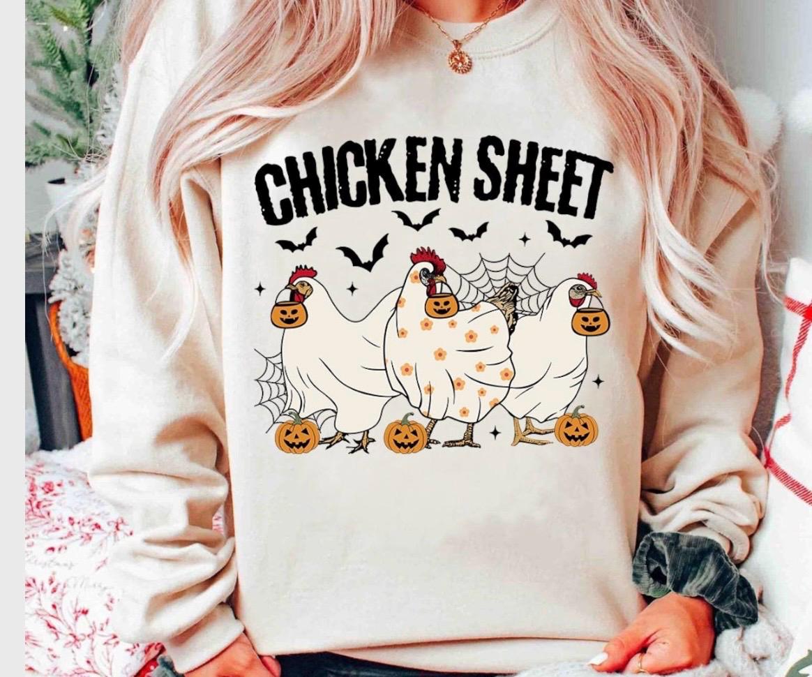 Chicken Sheet, ready to press DTF TRANSFER ,shirt iron on