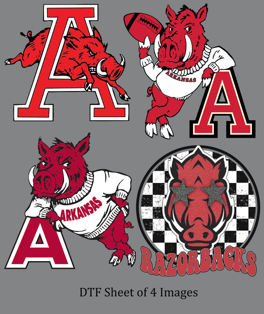 Sheet Of 4 Images Razorback