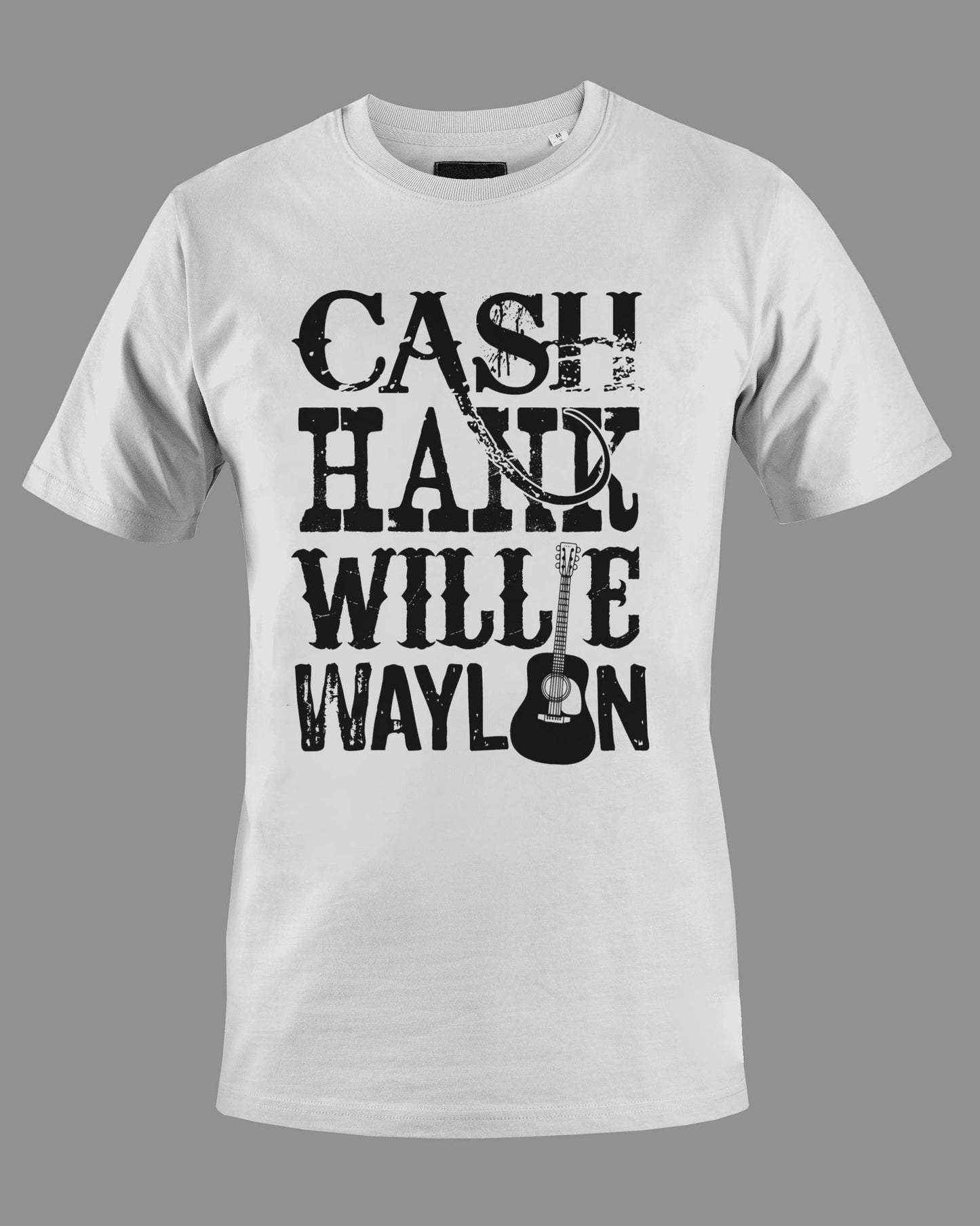 Cash Hank Willie Waylon Single Color transfer *PROMO*