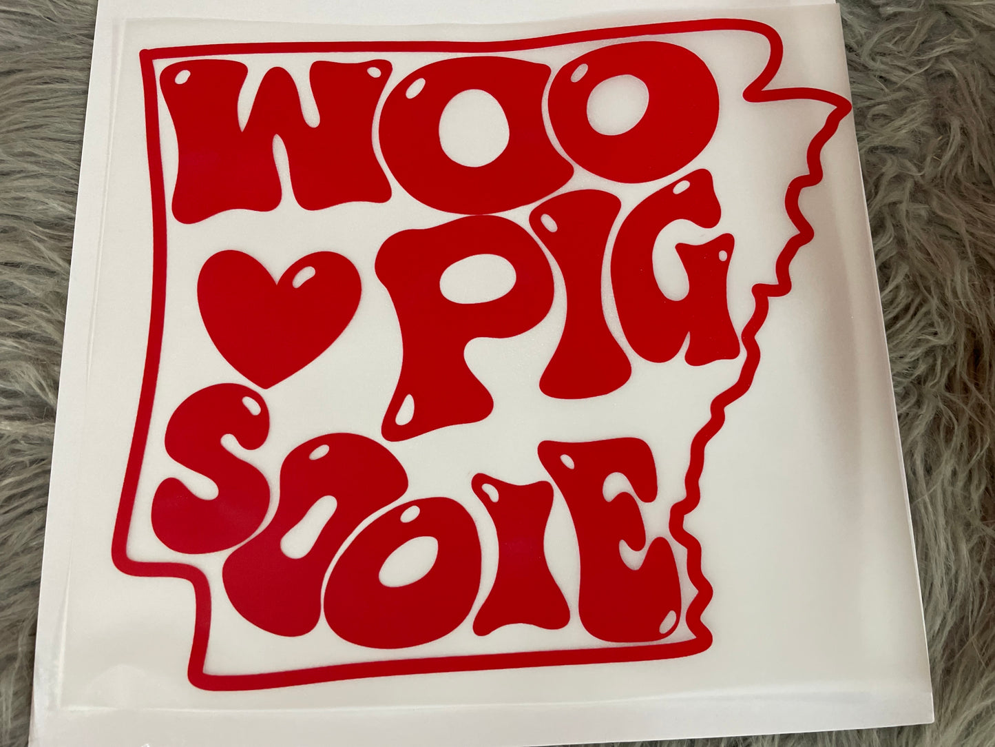 Woo Pig Sooie State RED Transfer