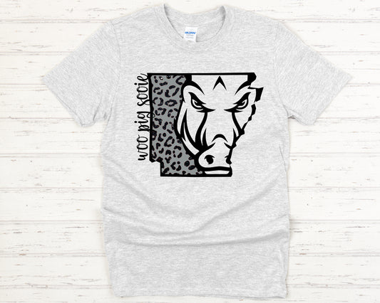 Woo Pig Sooie Grey Leopard Transfer